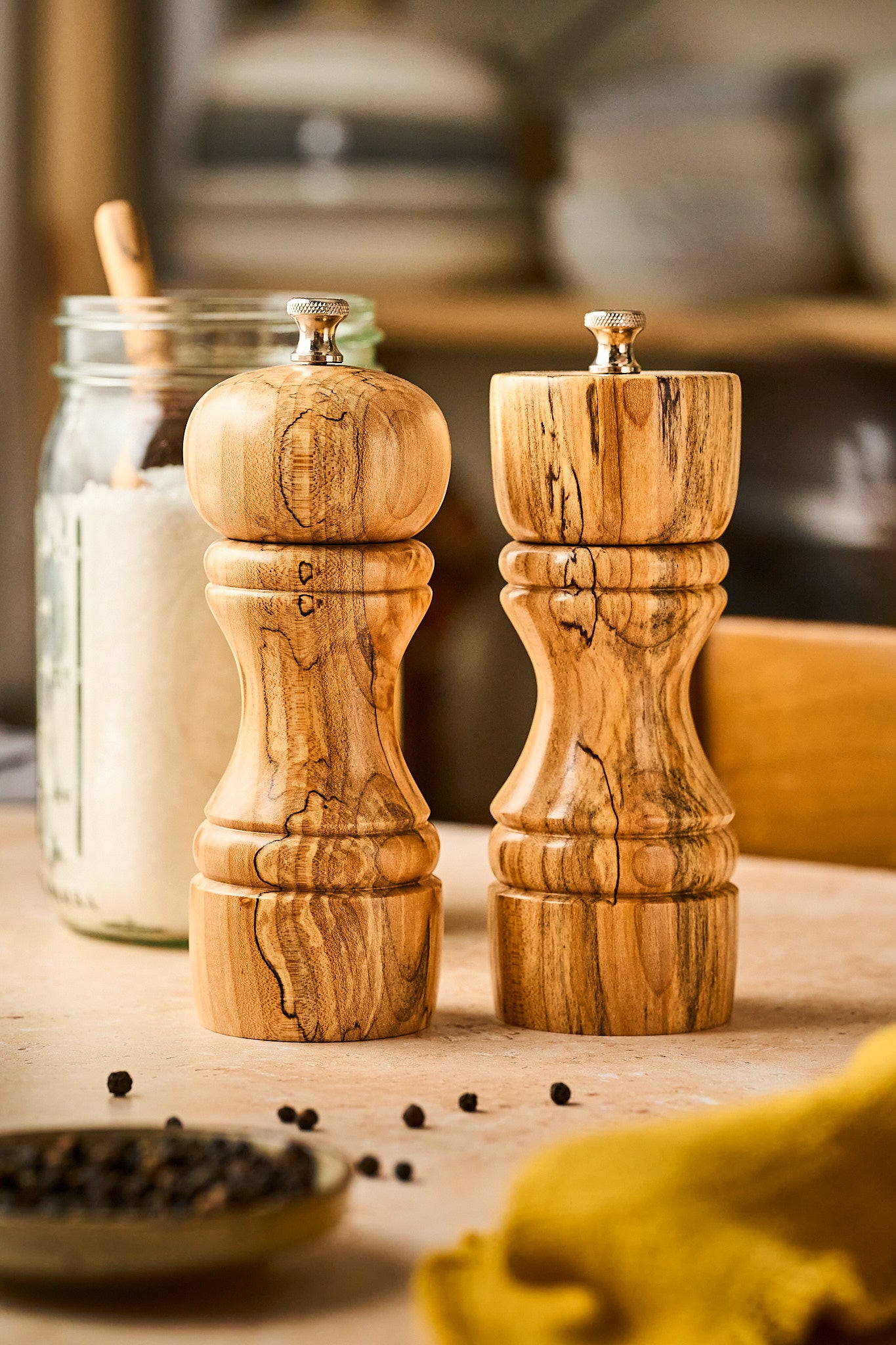 Maple Salt & Pepper Mill Pair (Set of 2)