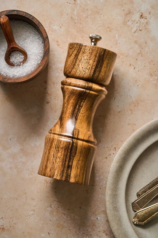 Sofia Grinder - Modern Handmade Pepper Mill made from Salvaged Wood